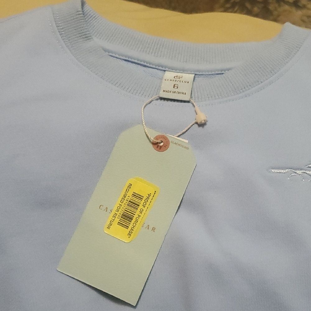 Class Club Blue Crew Neck Sweater